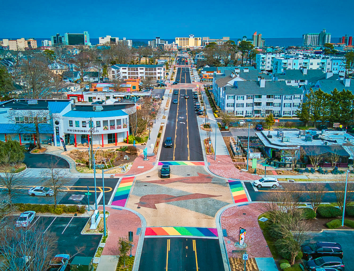 Aerial photo of The ViBe creative district