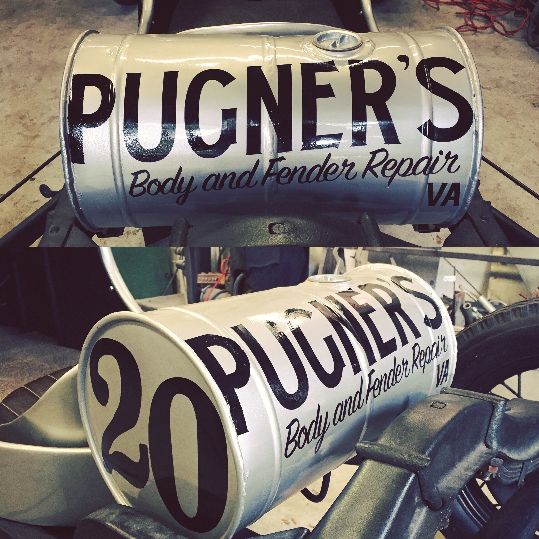 Pugner's Hand painted lettering